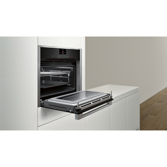 Neff C27MS22H0B, Built-in compact oven with microwave function
