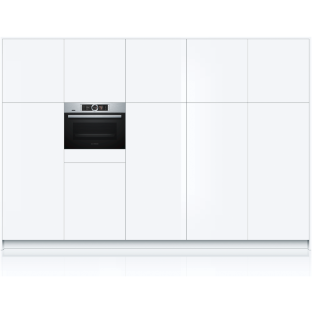 Bosch CSG656BS7B, Built-in compact oven with steam function