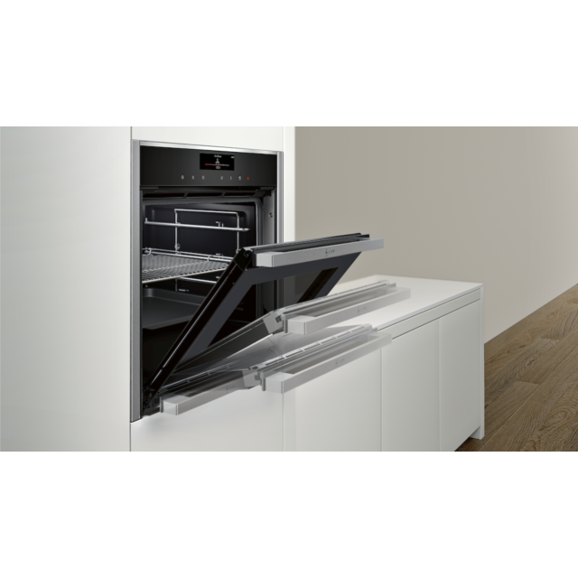 Neff B58VT68H0B, Built-in oven with added steam function