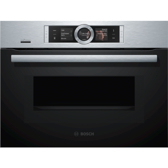 Bosch CMG656BS6B, Built-in compact oven with microwave function