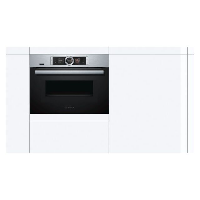 Bosch CMG656BS6B, Built-in compact oven with microwave function
