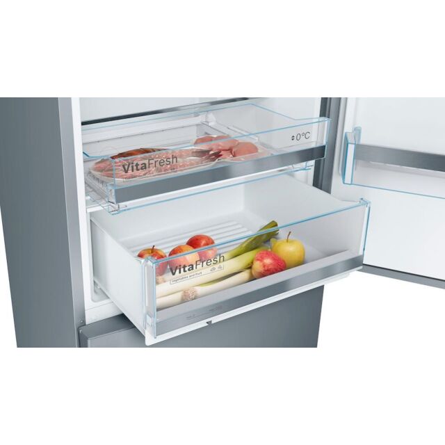 Bosch KGE49AICAG, Free-standing fridge-freezer with freezer at bottom
