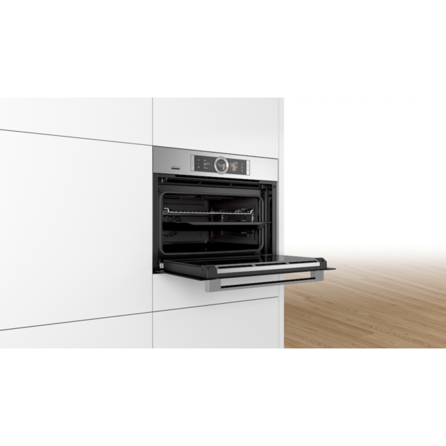 Bosch CSG656BS7B, Built-in compact oven with steam function