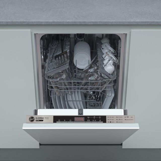 Hoover HMIH 2T1047-80 45cm Slimline Integrated Dishwasher
