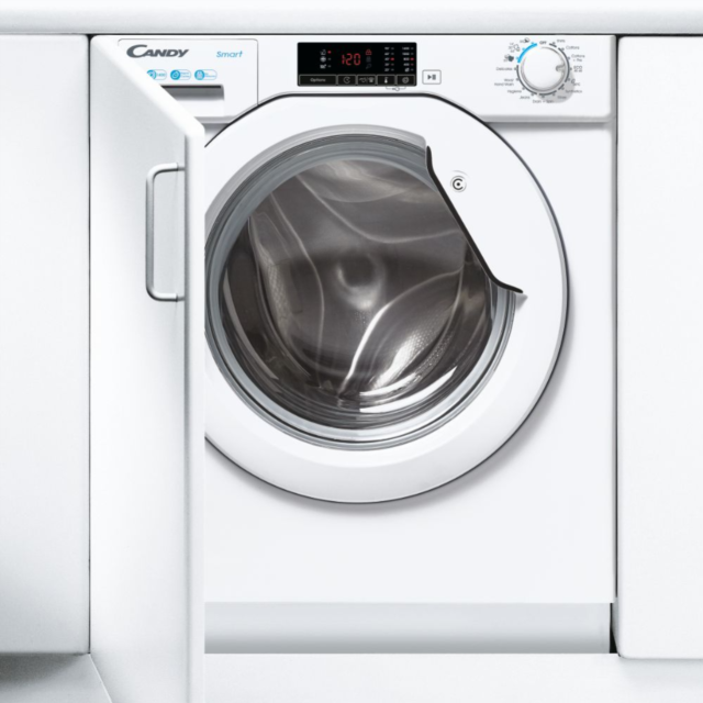 Candy CBW 48D1W4-80 8kg Integrated Washing Machine with B Energy Rating - White