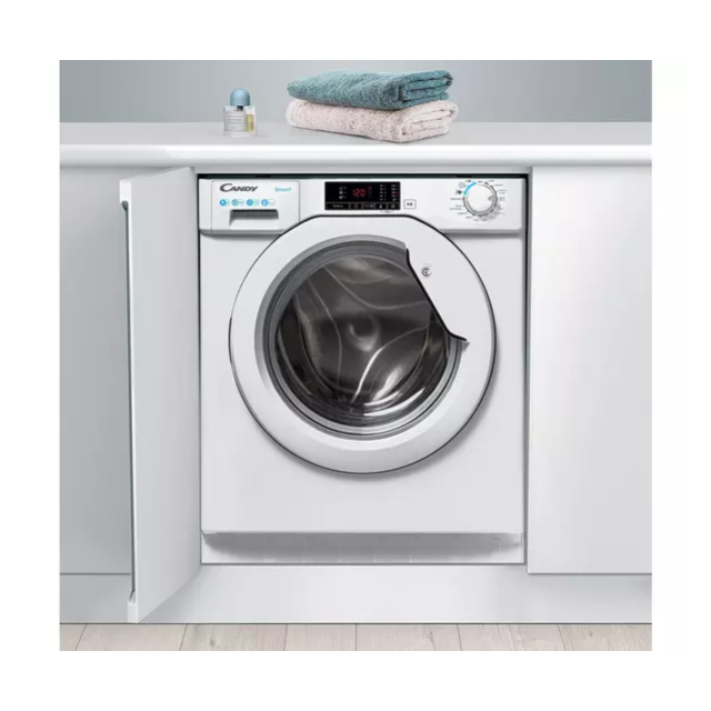 Candy CBW 49D1W4-80 9kg Integrated Washing Machine with B Energy Rating - White
