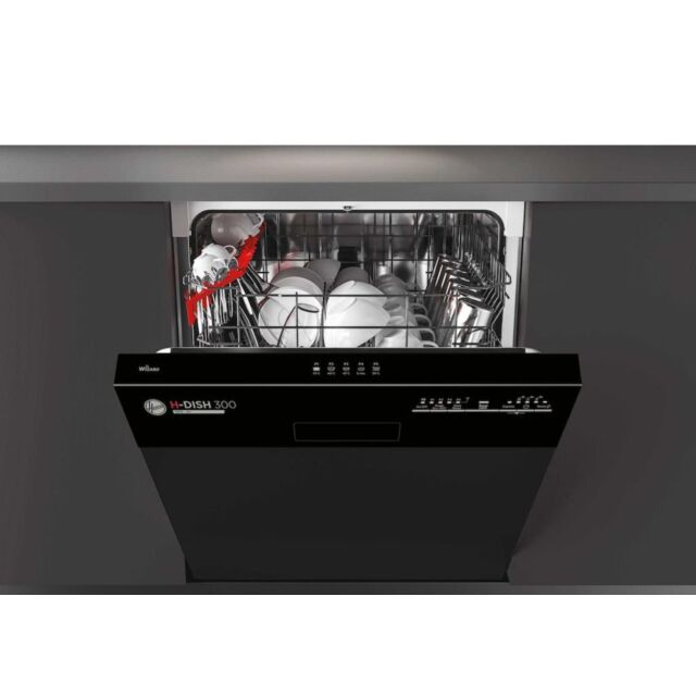 Hoover HDSN 1L380PB-80 60cm Semi Integrated Electronic Dishwasher
