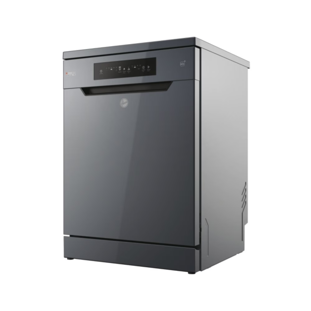 Hoover H-Dish 300 HF 4C7L0A-80 Freestanding 14 Place Setting Dishwasher - Graphite