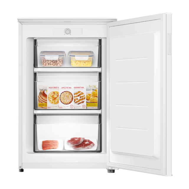 Hoover HOUQS 58EWK Undercounter Freezer - White