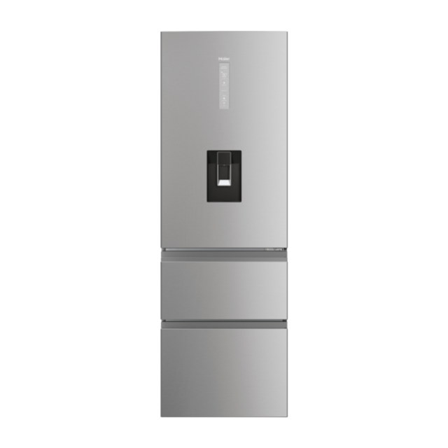 Haier HTW5618DWMG 3 Door Fridge Freezer - Silver - D Rated