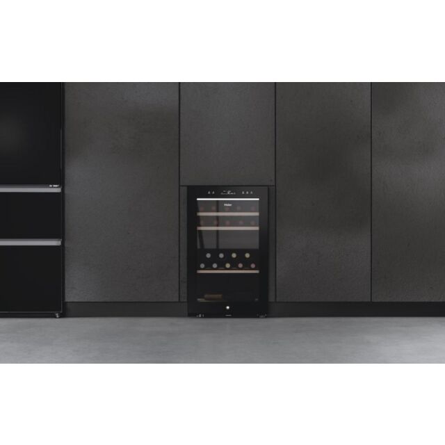 Haier HWS42GDAU1 42 Bottle Dual Zone Wine Cooler - Black