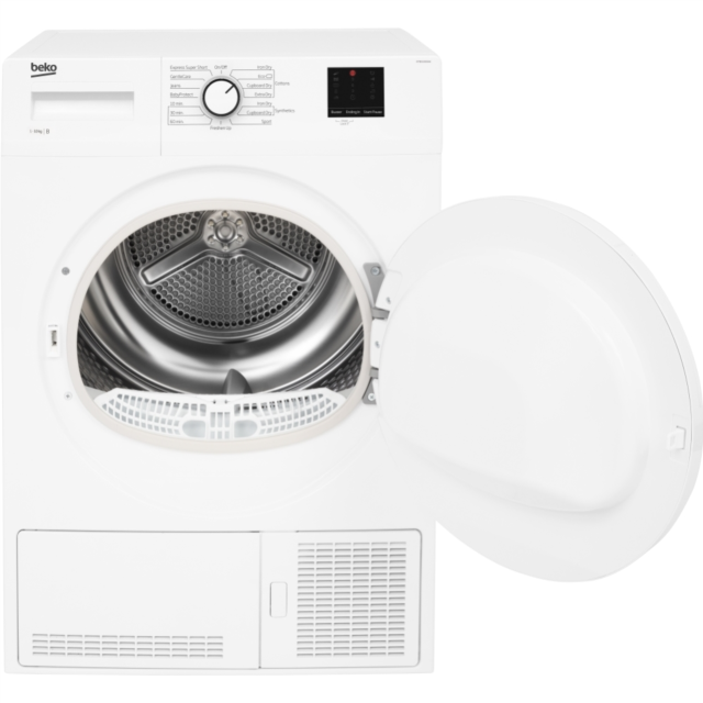 Beko DTBC10001W Freestanding 10kg Condenser Tumble Dryer - White