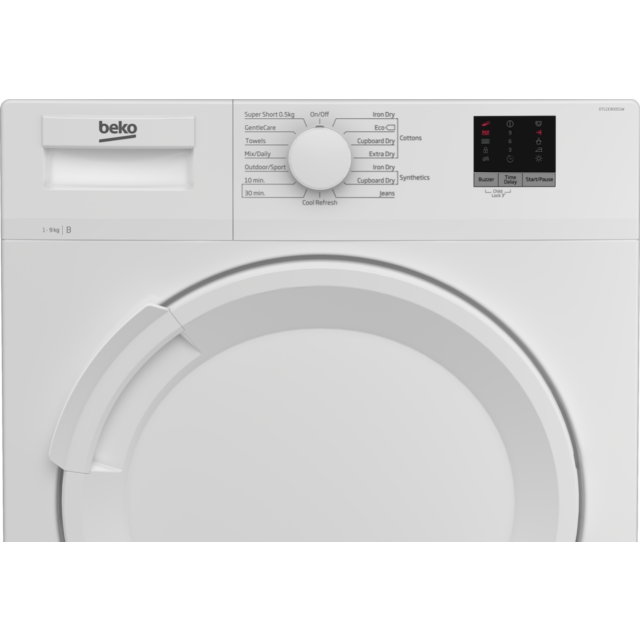 Beko DTLCE90051W 9kg Freestanding Condenser Tumble Dryer - White
