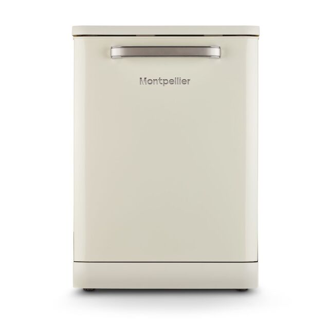 Montpellier MAB1353DC 60cm Retro 13 Place Setting Dishwasher In Cream