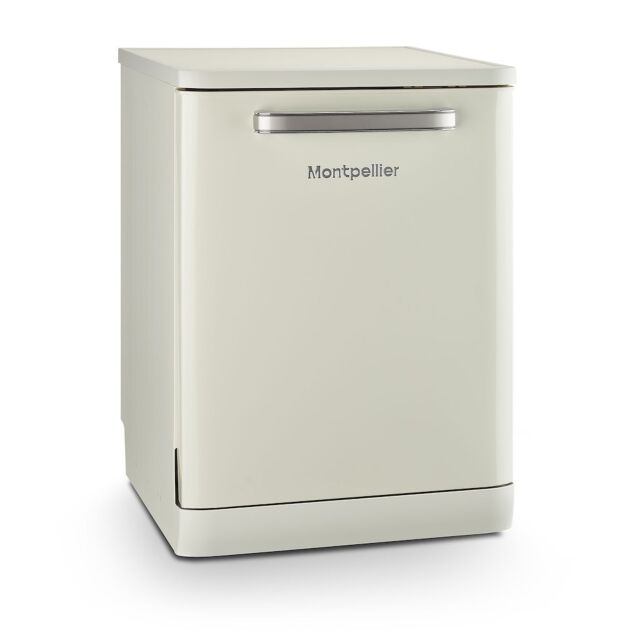 Montpellier MAB1353DC 60cm Retro 13 Place Setting Dishwasher In Cream