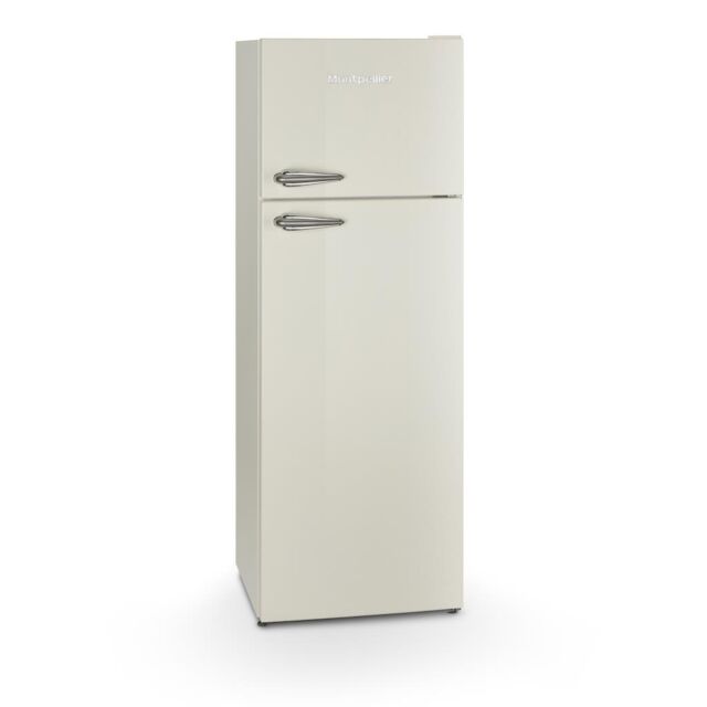 Montpellier MAB346EC Retro Top Mount Fridge Freezer In Cream