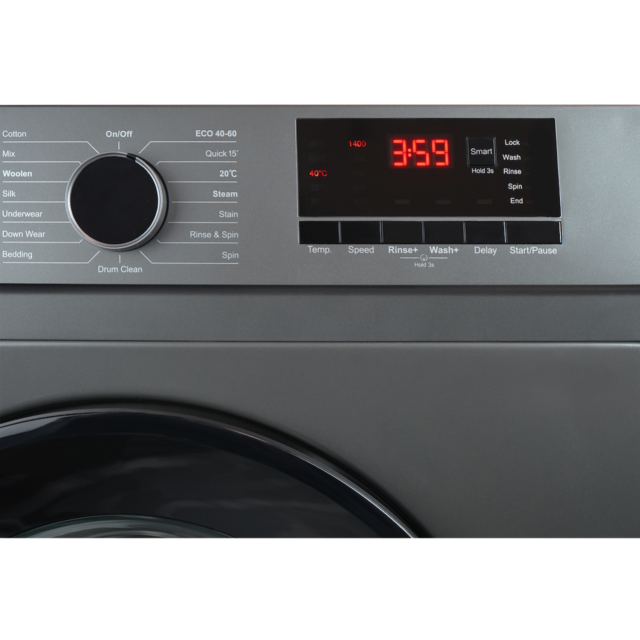 Montpellier MDAWM1014S 10kg 1400rpm Washing Machine - Silver