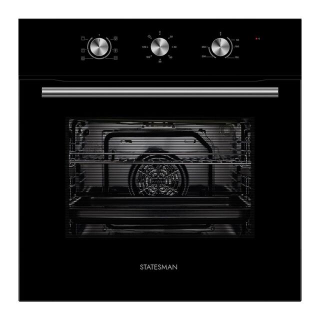Statesman BSF60BL Built-In Single Oven - Black