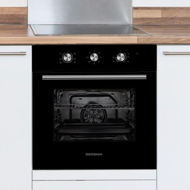 Statesman BSF60BL Built-In Single Oven - Black