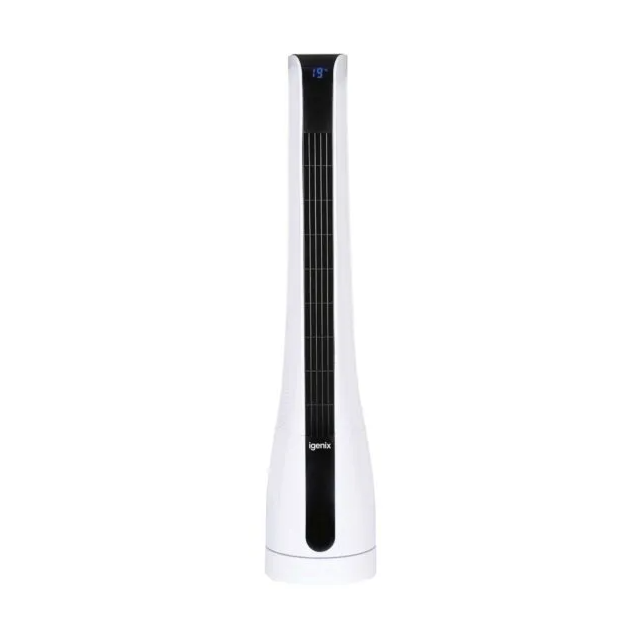 Igenix DF0037 35 Inch Digital Tower Fan with Remote Control White