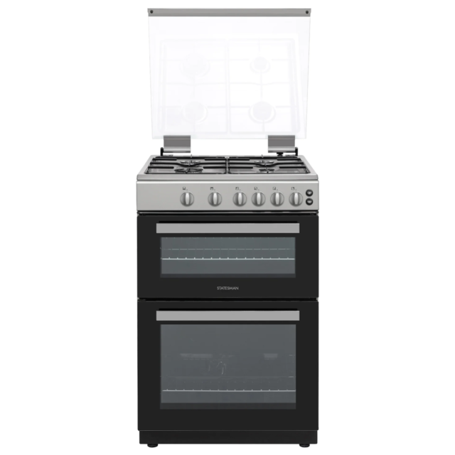 Statesman GDL60S 60cm Gas Double Oven - Silver