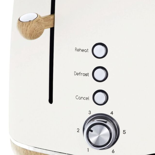 Statesman SKT05090CR 2 Slice Scandi Toaster - Cream