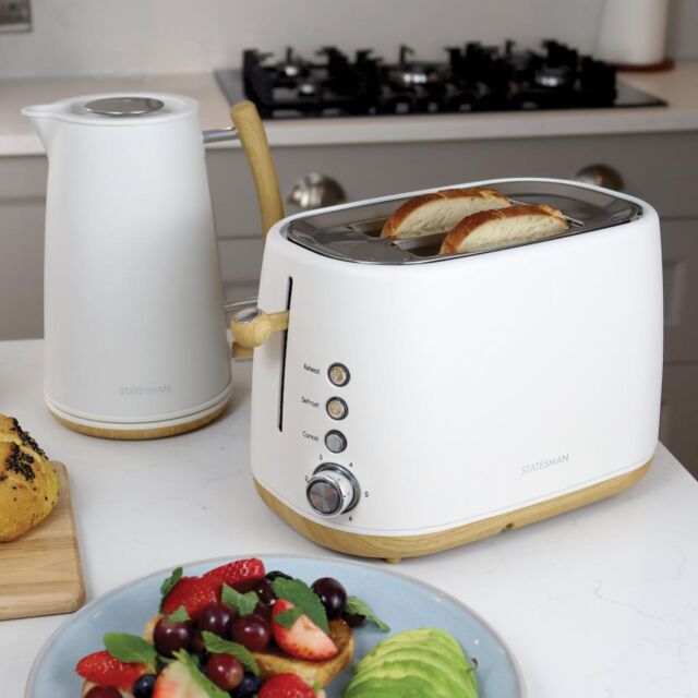 Statesman SKT05090CR 2 Slice Scandi Toaster - Cream