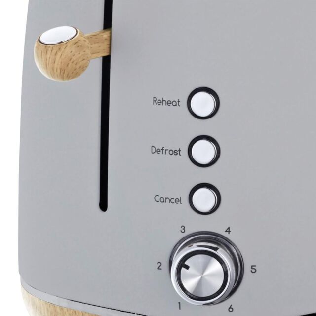 Statesman SKT05090GY 2 Slice Scandi Toaster - Grey