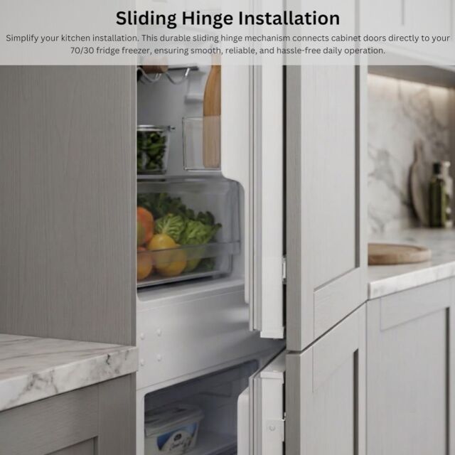 Teknix BITH70FF 70/30 Integrated Fridge Freezer Total No Frost - White