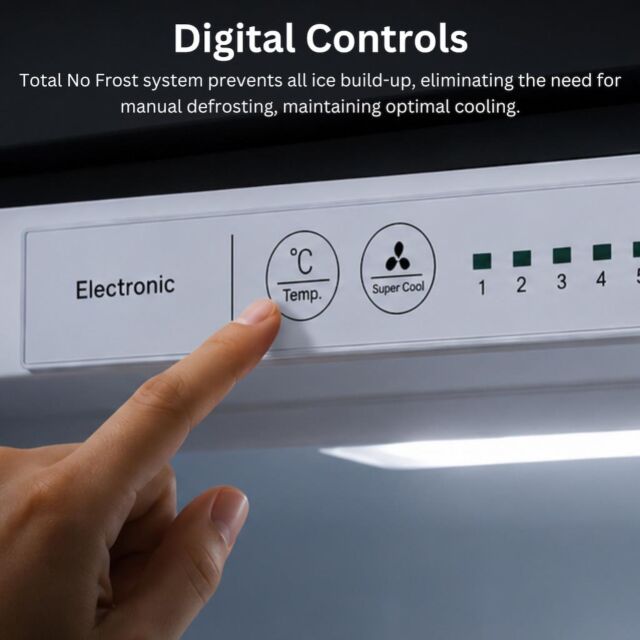 Teknix BITH70FF 70/30 Integrated Fridge Freezer Total No Frost - White