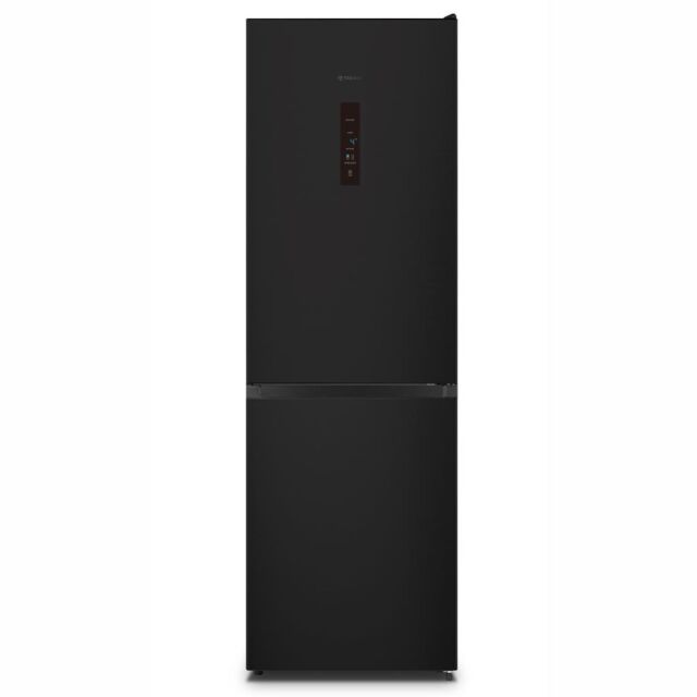 Teknix FFH1865BIX 60cm 70/30 Fridge Freezer Total No Frost with Metal Tech Cooling - Black Steel