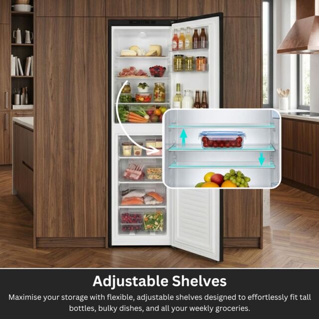 Teknix STF1725B 50/50 Fridge Freezer Static - Black