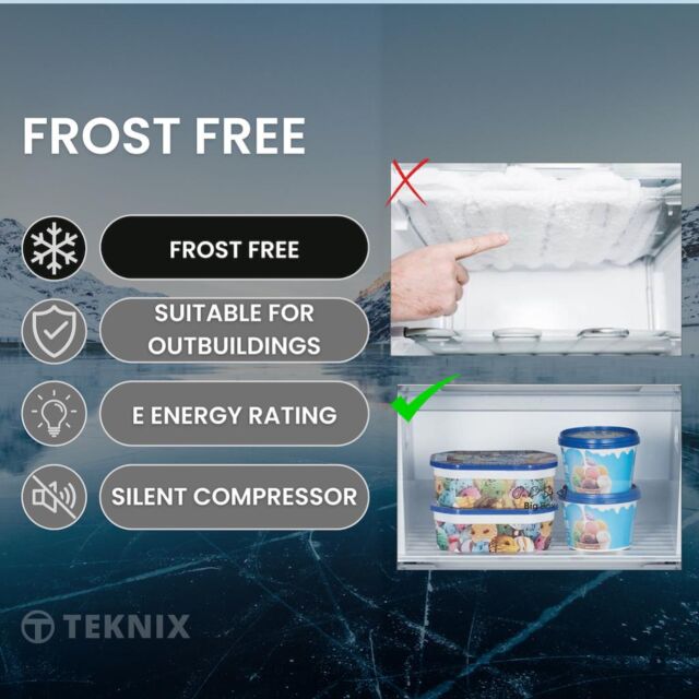 Teknix TFF1435X 143cm Tall Freezer Total No Frost - Inox