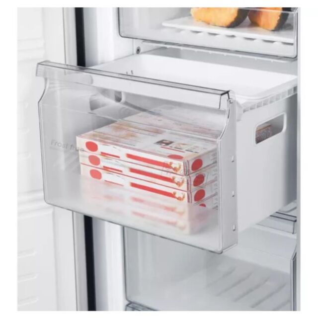 Teknix TH60TNFX 60cm Tall Frost Free Freezer with Metal Tech Cooling - Stainless Steel
