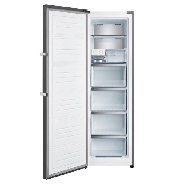 Teknix TH60TNFX 60cm Tall Frost Free Freezer with Metal Tech Cooling - Stainless Steel