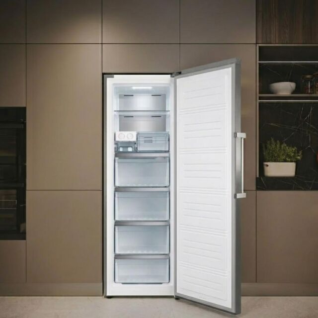 Teknix TH60TNFX 60cm Tall Frost Free Freezer with Metal Tech Cooling - Stainless Steel