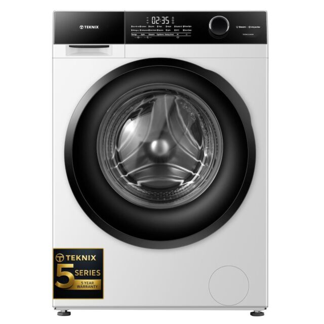Teknix TK5W1214HW 5 Series 12kg Washing Machine with 1400rpm Spin - White