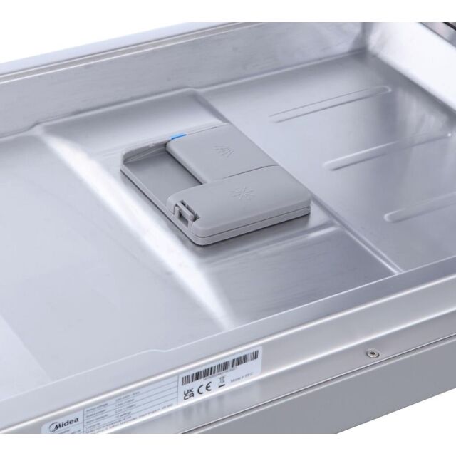 Midea MDWEF1034C(S)-WG-UK 10 Place Setting Freestanding Slimline 45cm Dishwasher - Silver