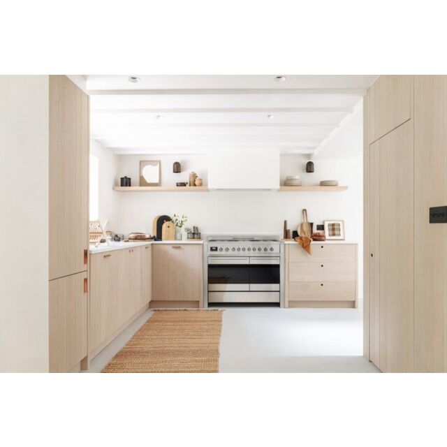 Smeg A2-81 100cm Opera Dual Fuel Range Cooker, Stainless Steel