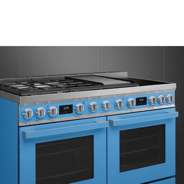 Smeg CPF120IGMPT 120cm Portofino Dual Fuel Range Cooker, Turquoise