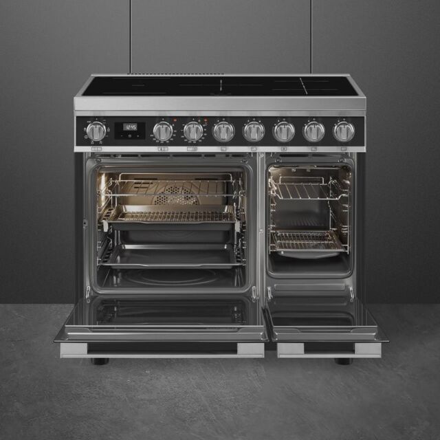 Smeg CPF92IMA 90cm Portofino Electric Range Cooker, Anthracite