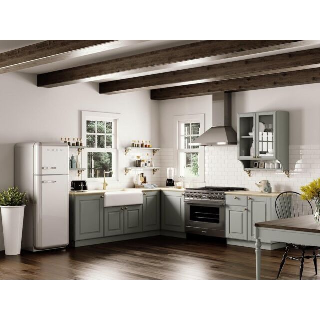 Smeg CPF9GPX 90cm Portofino Dual Fuel Range Cooker, Stainless Steel