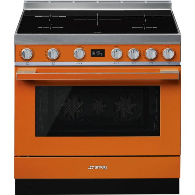 Smeg CPF9IPOR 90cm Portofino Electric Range Cooker, Orange