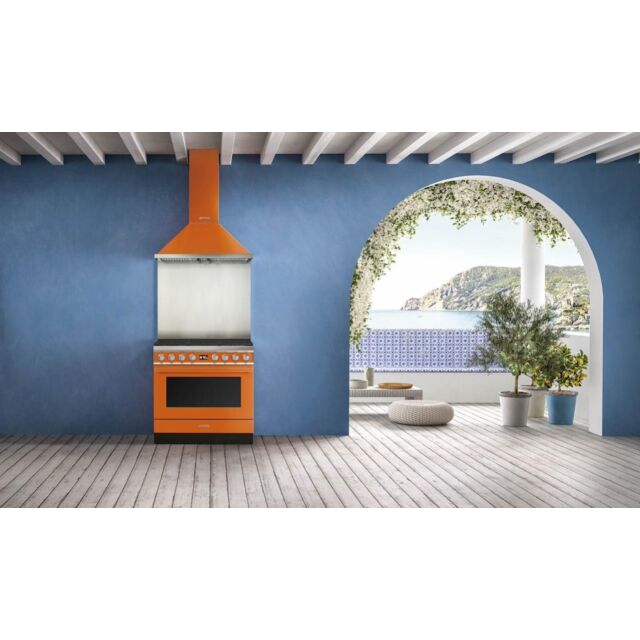 Smeg CPF9IPOR 90cm Portofino Electric Range Cooker, Orange