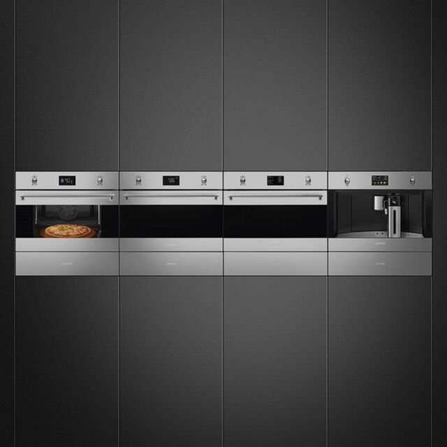 Smeg CPR315X 15cm Height Classic Warming Drawer, Stainless Steel