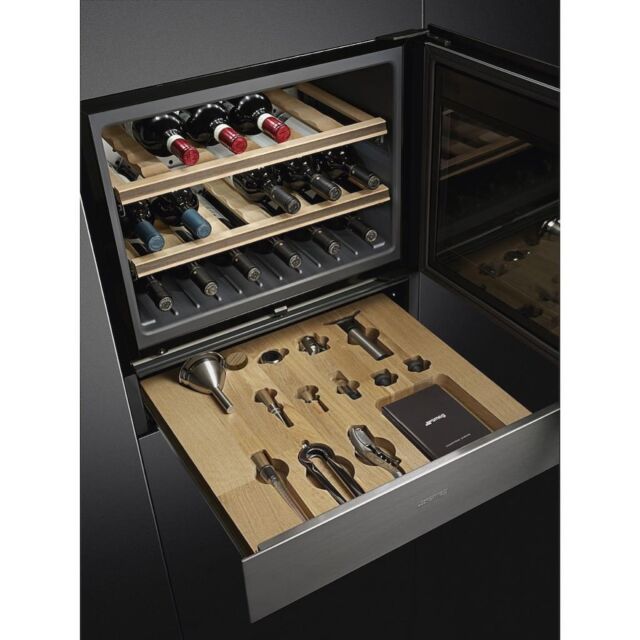 Smeg CPS315X 15cm Height Classic Sommelier Drawer, Stainless Steel