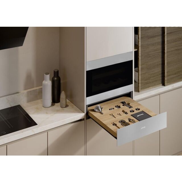 Smeg CPS315X 15cm Height Classic Sommelier Drawer, Stainless Steel