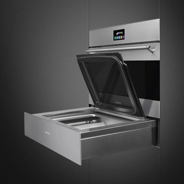 Smeg CPV315X 15cm Height Classic Vacuum Drawer, Stainless Steel