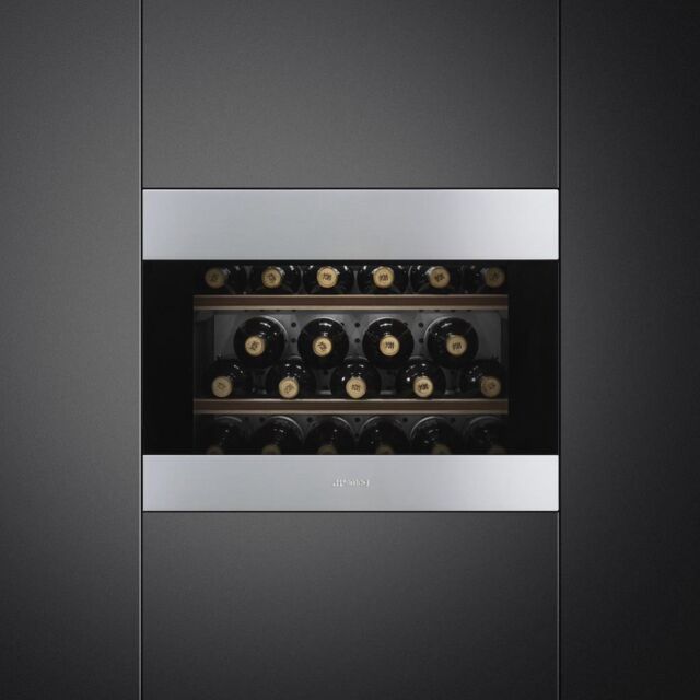 Smeg CVI321X3 45cm Height Classic Wine Cooler with Reversible Hinge, Stainless Steel