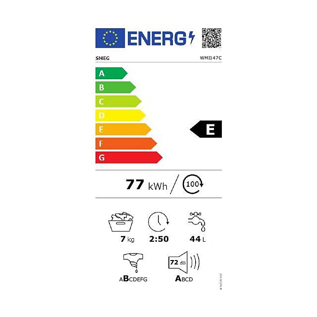 Smeg WMI147C 60cm 7kg Fully Integrated Washing Machine